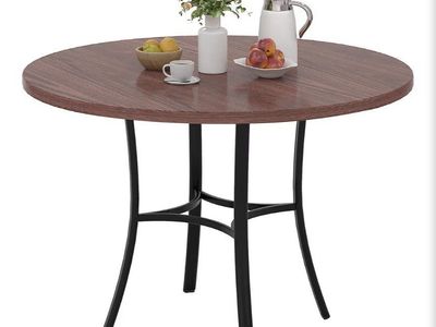 VECELO 36" Round Dining Table for 4