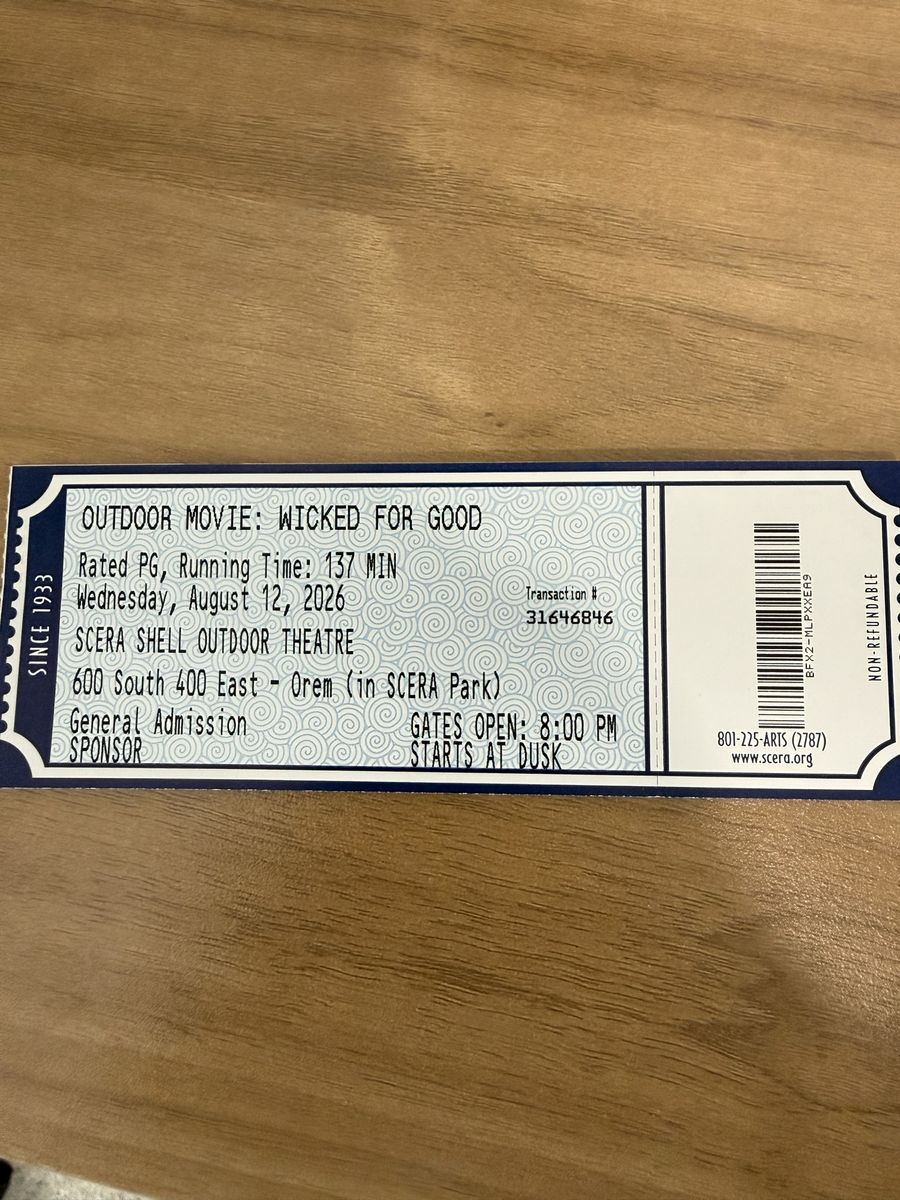 Wicked For Good - Outdoor Movie (6 tickets)
