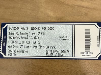 Wicked For Good - Outdoor Movie (6 tickets)