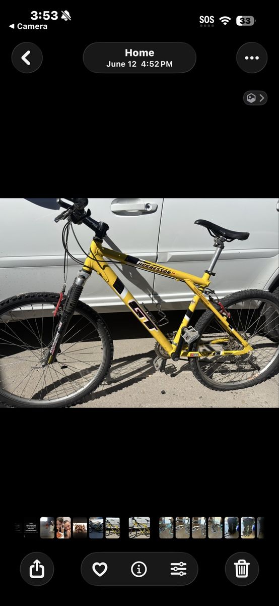 GT Aggressor 1.0 Mountain Bike - Yellow, Full Suspension