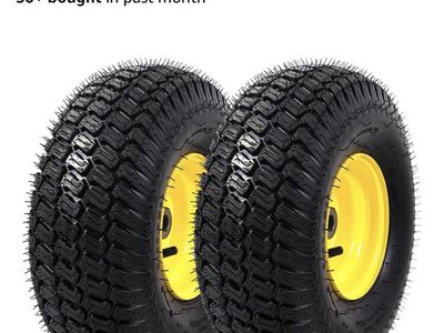 John Deere front Tires and rear chains