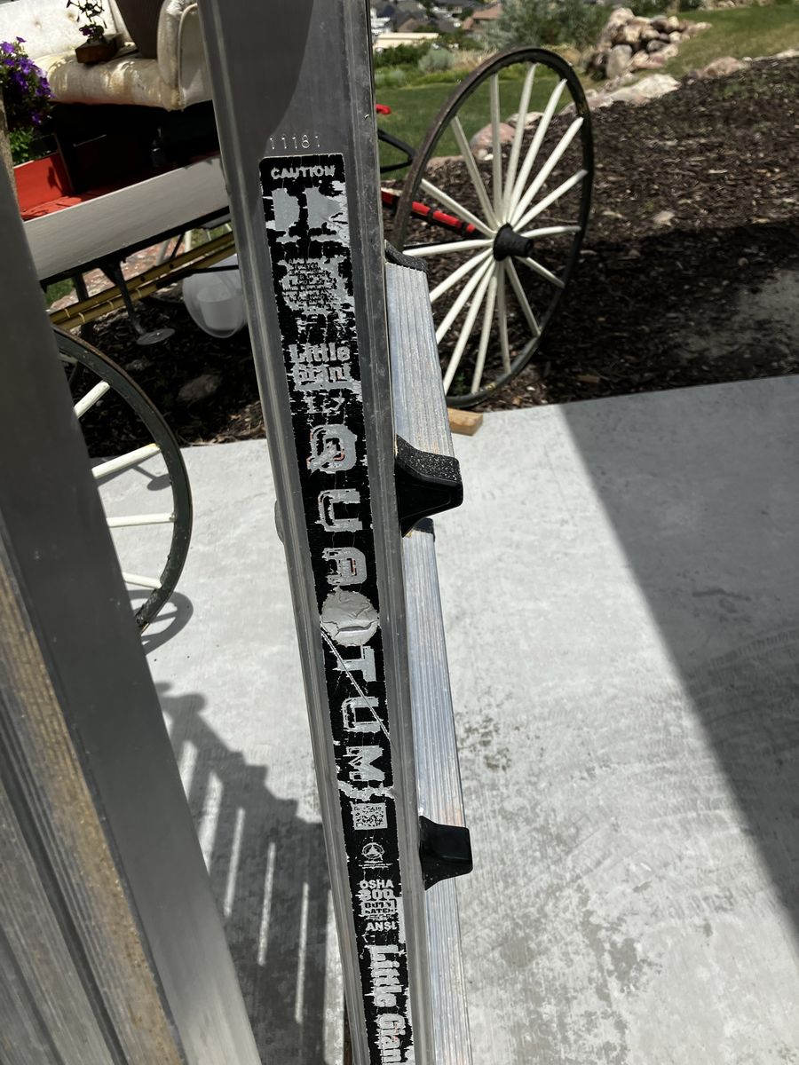 Little giant ladder and plank