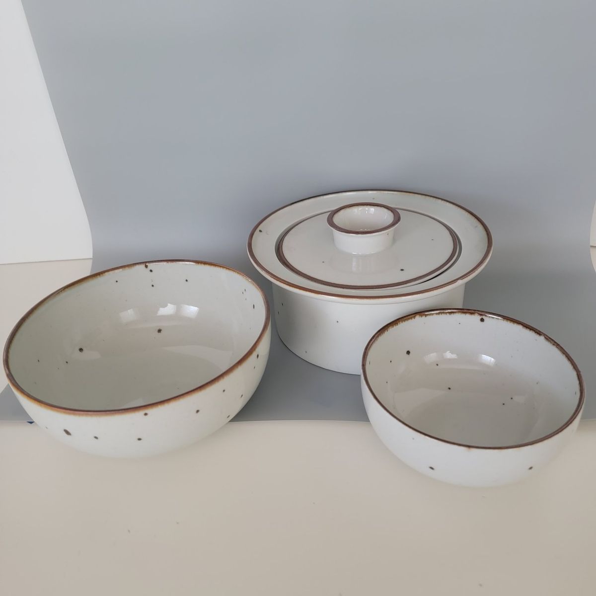 Dansk Brown Mist 3 Vintage Serving Pieces