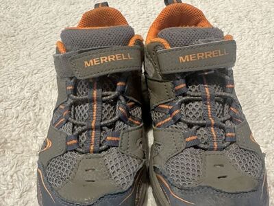 Merrell Toddler Size 13 Gray Mesh/lthr Hiking Shoe