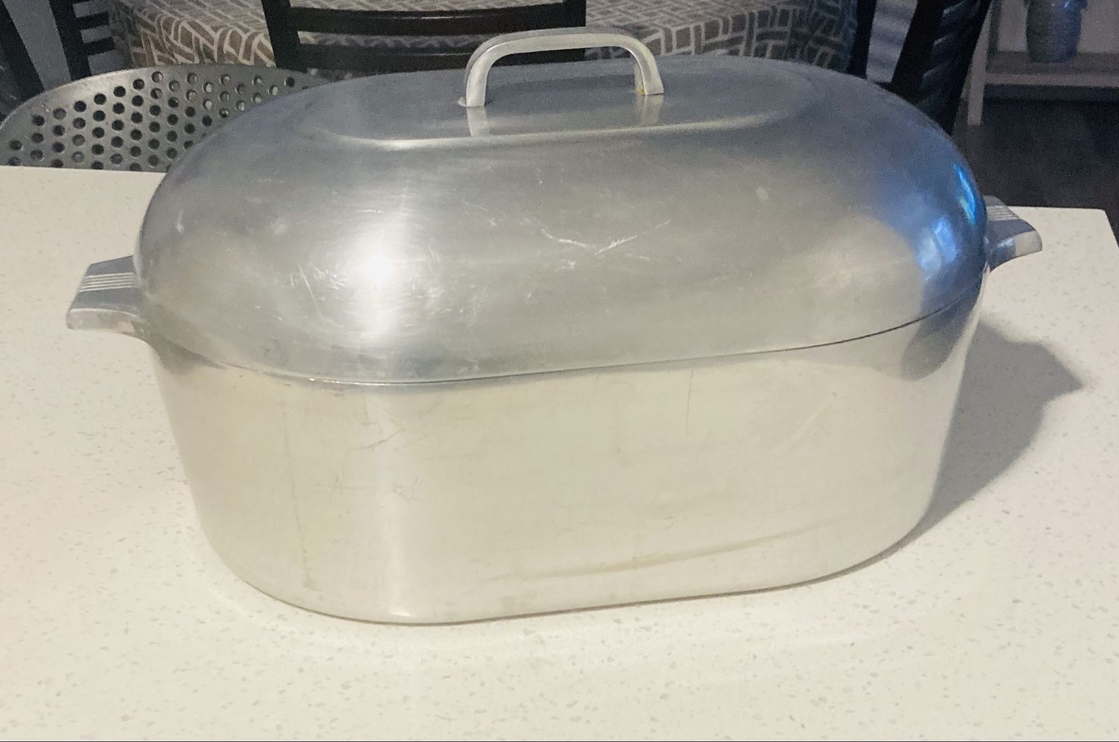 VINTAGE Magnalite GHC Roaster Aluminum w/Lid, 17 Quart