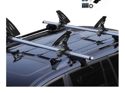 Onefeng Sports 135LB Kayak Saddle Aluminum Rustless Roof Rack w/ 1.5" Tie Down Straps for Kayaks/Canoes/SUPs
