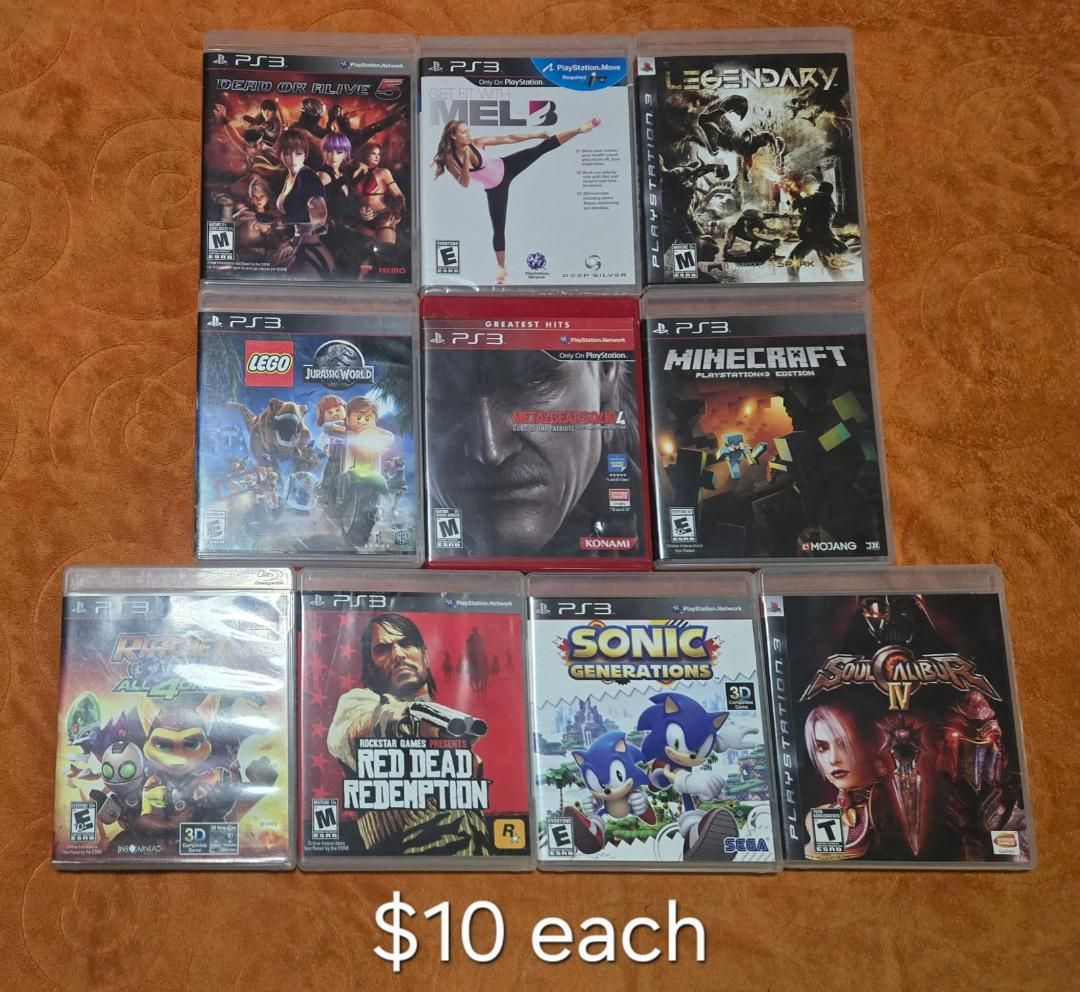 Ps3 games $10 each including Dead or Alive 5! Trades considered!