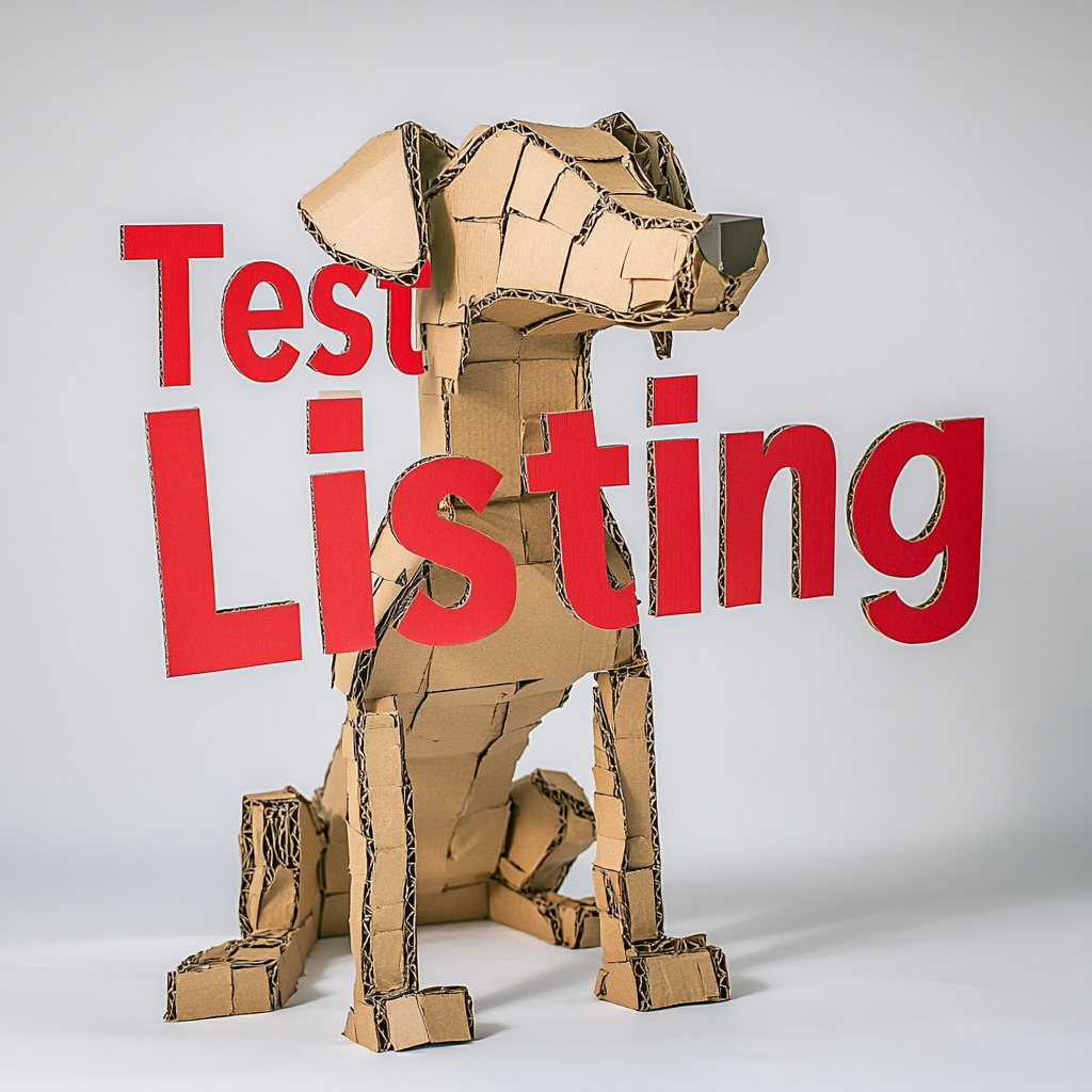 Test Cardboard Dog