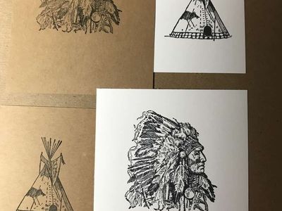 Stampin Up Dream Catcher Stamped Card-stock for Card Making, New