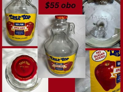 Vintage Tree Top 1-gallon Glass Jug In Excellent C