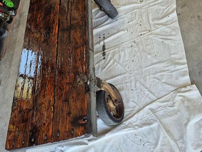 Antique Railroad luggage cart