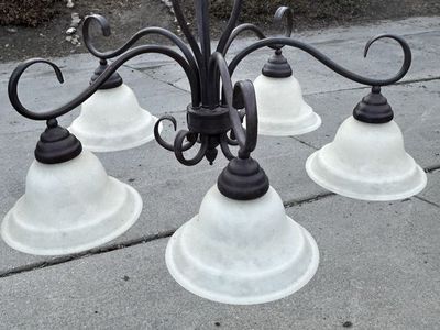 Classic Wrought Iron Chandelier