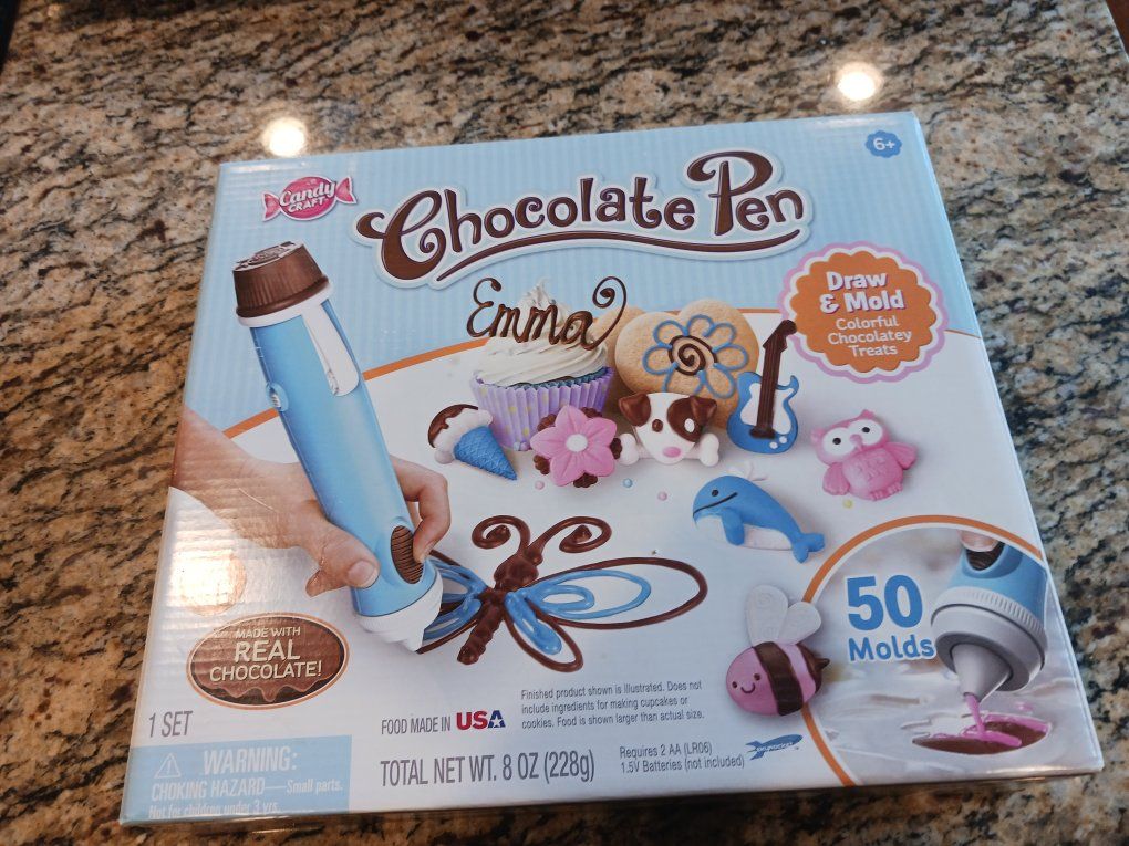Candy Craft Chocolate Pen 50-Mold Set for Colorful Chocolatey Treats, Ages 6+