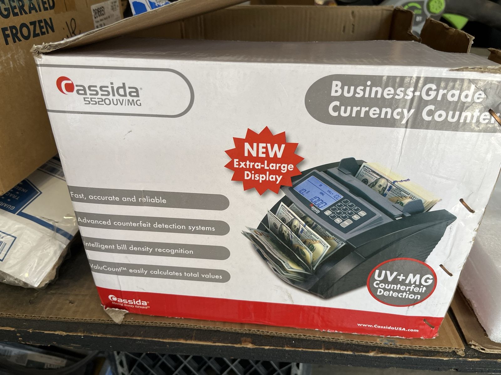 Cassida 5520 UV/MG Business-Grade Currency Counter with Counterfeit Detection