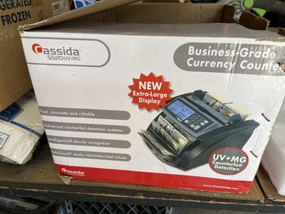 Cassida 5520 UV/MG Business-Grade Currency Counter with Counterfeit Detection