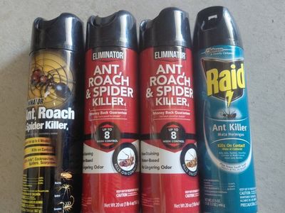 Ant, Roach, Spiderman Killer - 4 full cans