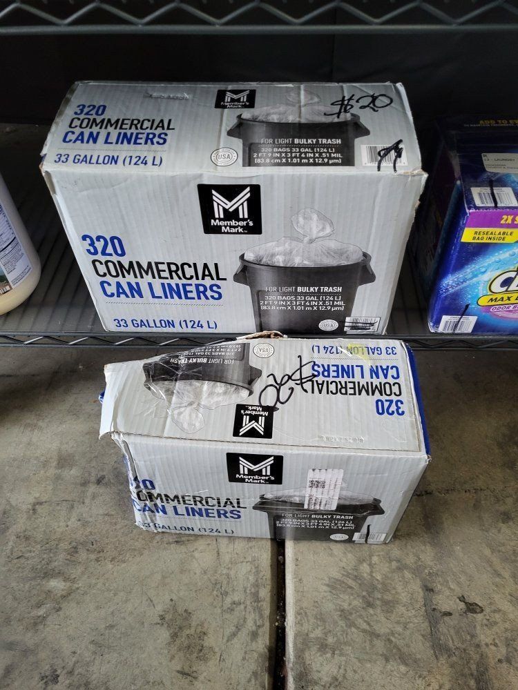 33gal Commercial Grade Trash Bags
Qty-2