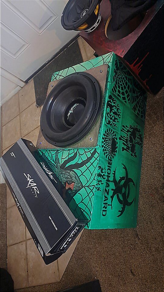 Full Skar Powerful 15 Zvx Subwoofer & rp 2000 amp