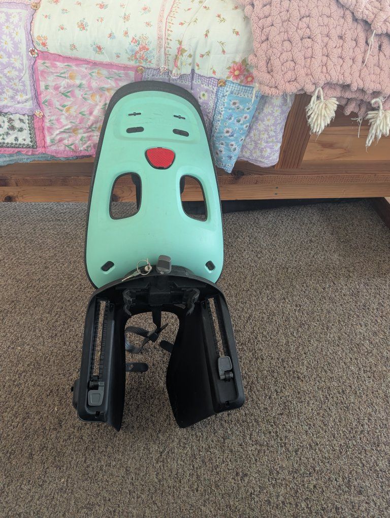 Thule Yepp Child Bike Seat - Black/Mint Green Rear-Mounted