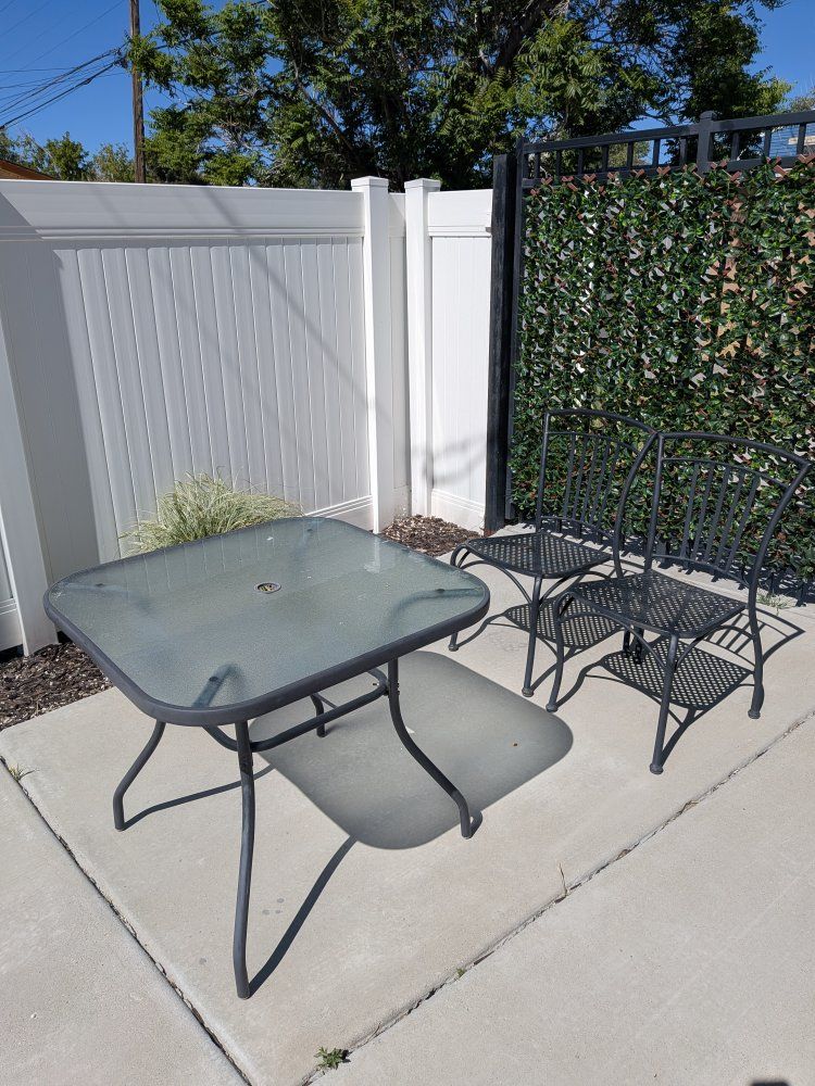 FREE Patio table and 2 patio chairs