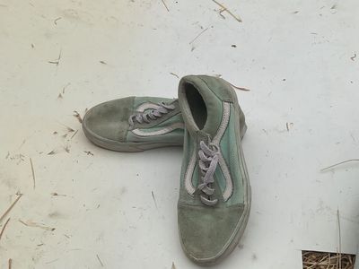 teal vans lowtop