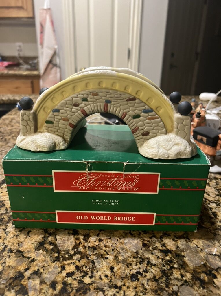 Christmas Village Ceramic Bridge