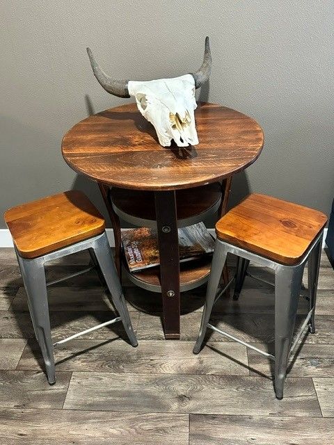 Pub-Style Table and Stool Set
