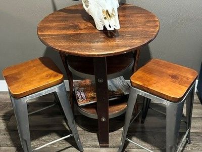 Pub-Style Table and Stool Set