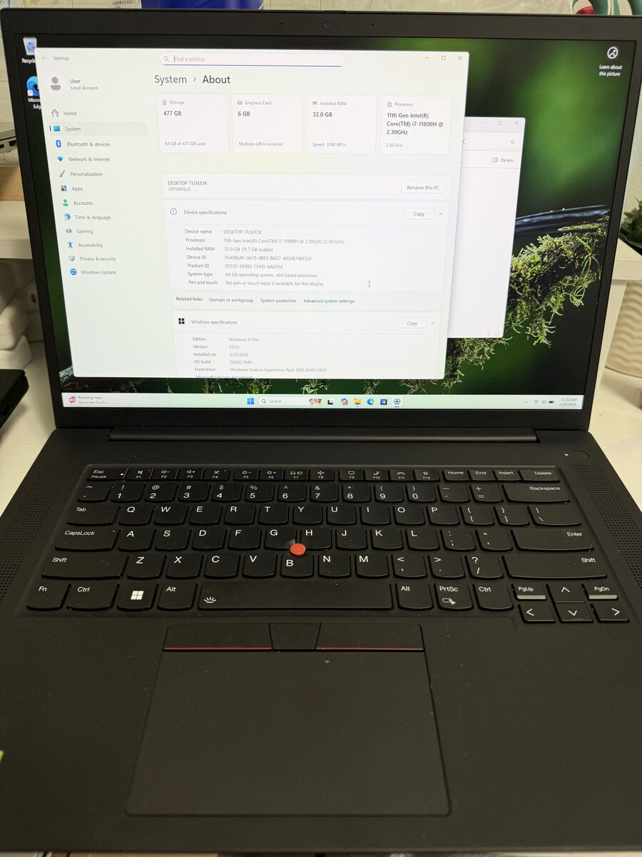 Lenovo X1 Extreme Gen 4 w/warranty