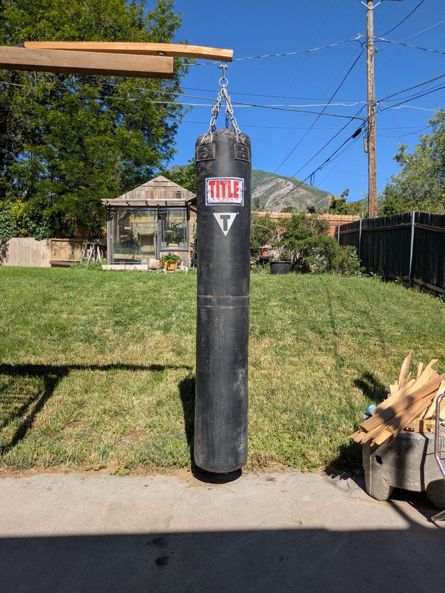 punching kicking bag