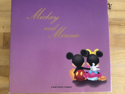 Vintage Mickey & Minnie Pair Glass Set