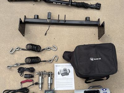 Blue Ox Patriot 3 Braking System & Tow Bar RV Towing Bundle - Used, Complete Set