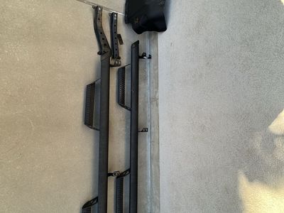 Toyota Tacoma Predator PRO D-Cab Running Boards Black - Part #00016-35068 Side Steps and Skid plate for 2017 Tacoma