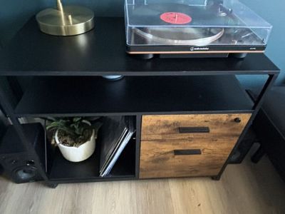 Office Desk And File Cabinet