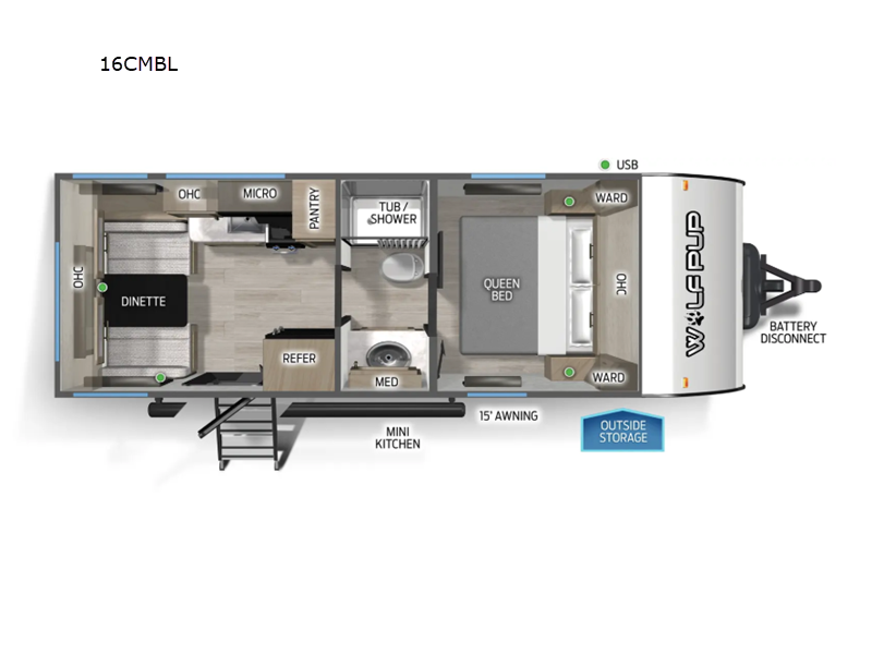 2026 Forest River RV Cherokee Wolf Pup Black Label 16CMBL