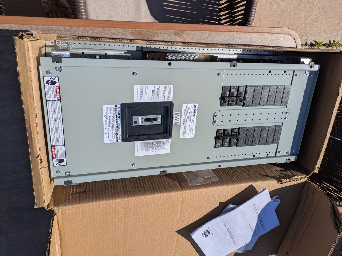 Siemens 250A Three Phase Breaker Panel P2C18QR125EBS