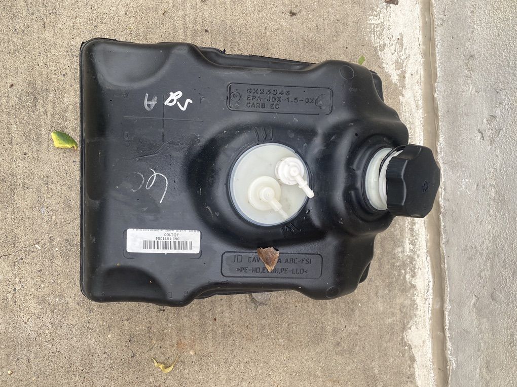 John Deere Riding Mower Gas Tank