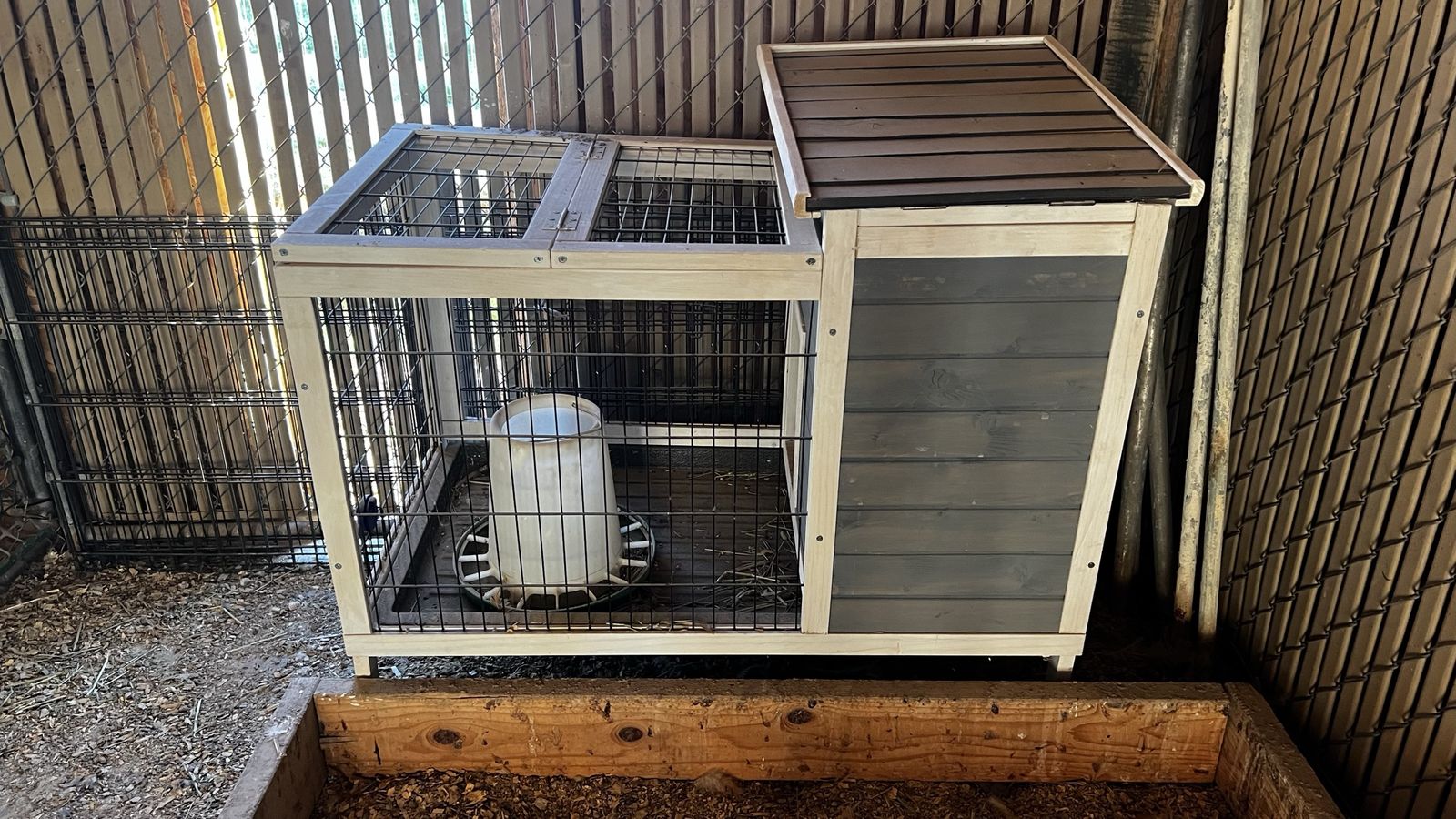 Wooden Pet House/Chicken Coop with Run - Used, Good Condition