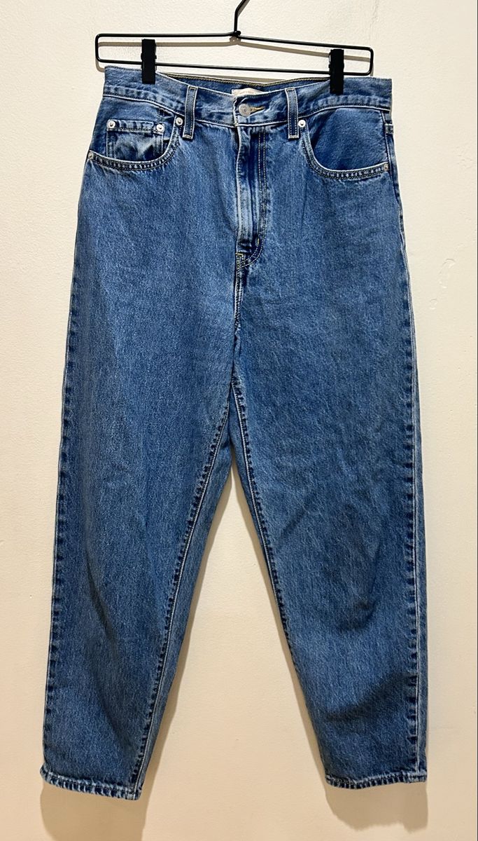 Levi's High Loose Taper Denim Blue Jeans Size 28