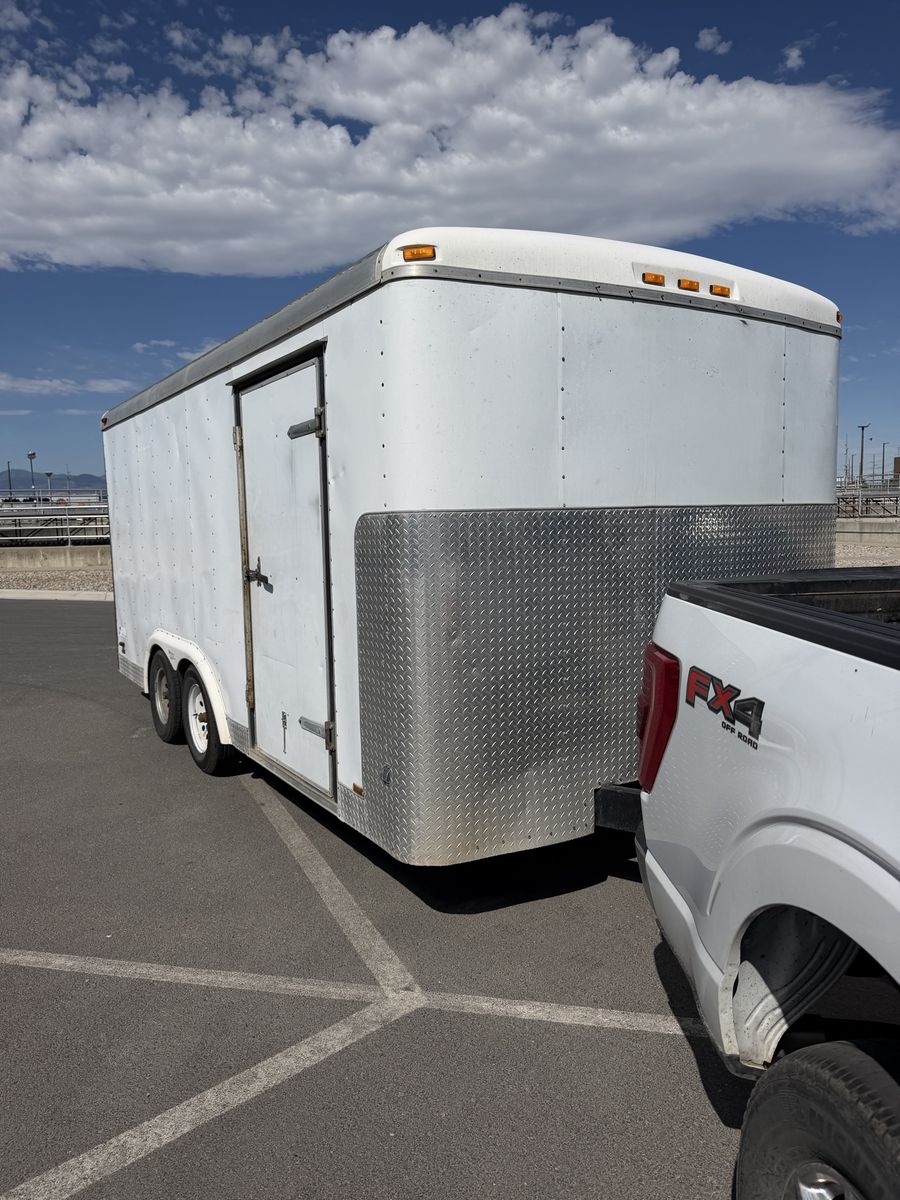 97 Pace 8x16 Enclosed Trailer