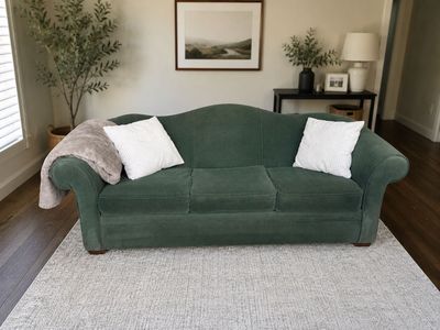 Green sofa