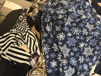 Women's Clothing Bundle (M-2XL) - maternity/work clothing FYLO Snowflake Fleece, Camo & Striped Tops
