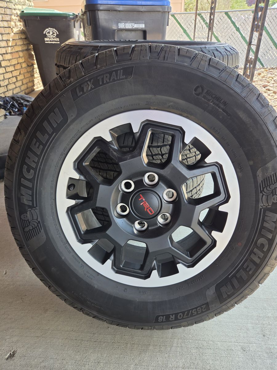 2026 Toyota TRD OEM Wheels & Tires (Set of 4) – Only 311 Miles!