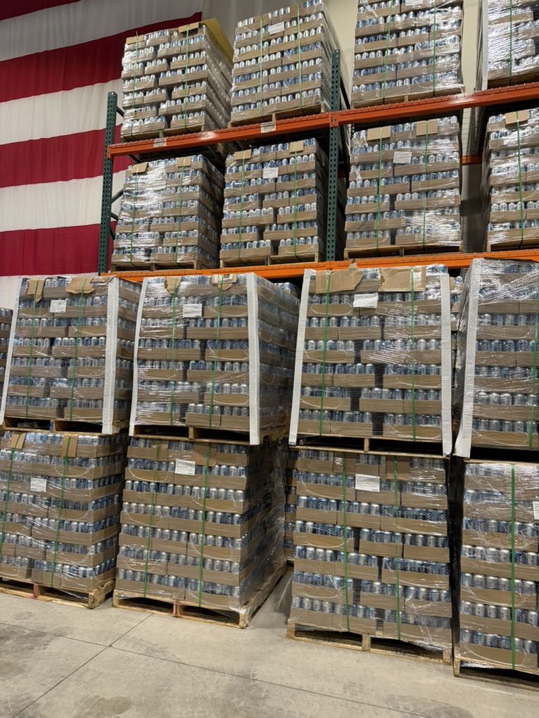 Canned Water For Water Storage 1600 Cans