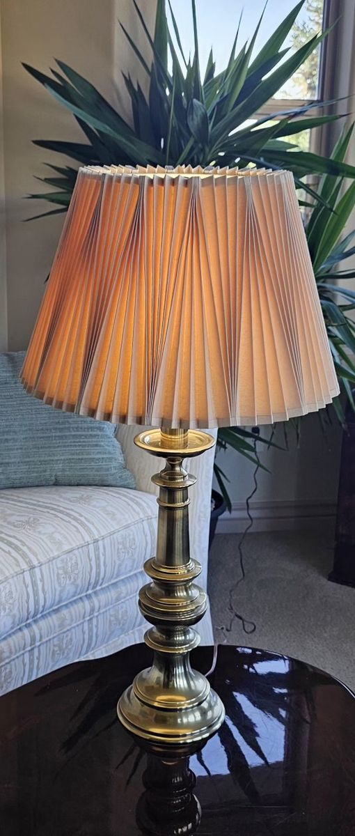 Vintage Brass Stiffel Tablelamp 30" Tall