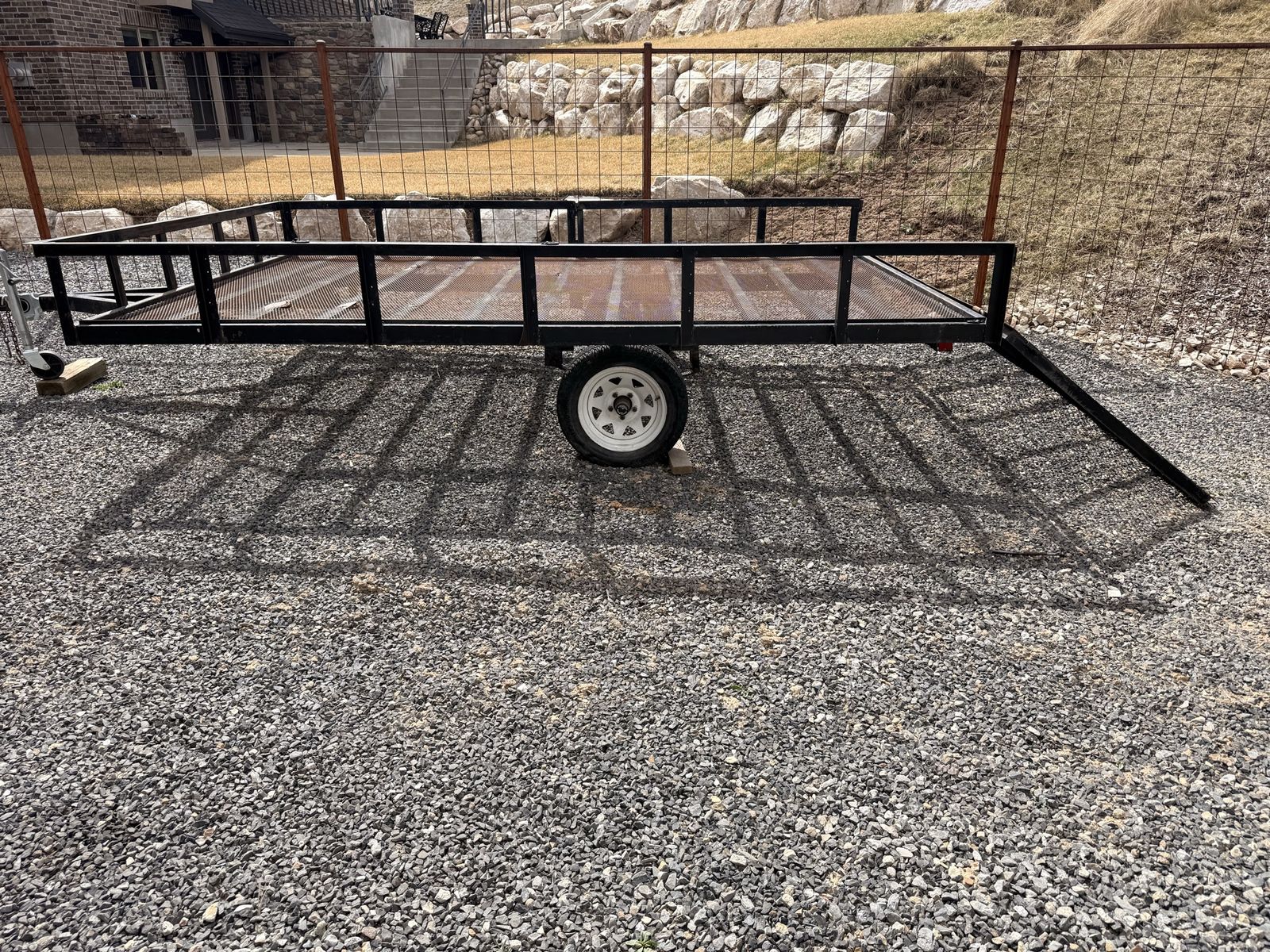 8 x 12 Utility trailer with 4ft. ramp gate - great for ATVs and Dirt Bikes