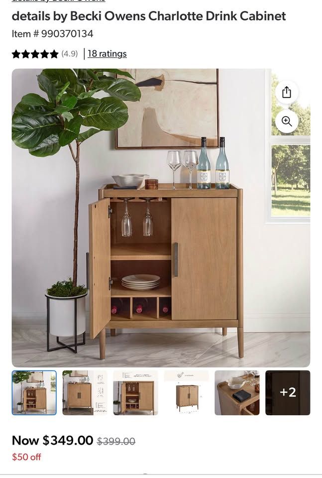 Becki Owens Charlotte Drink Cabinet
