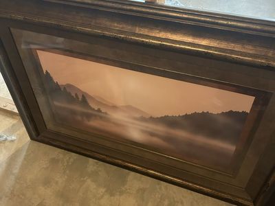 Framed Nature Art Prints - Set of 3 (Lake, Tree, Forest) - Bronze Frames