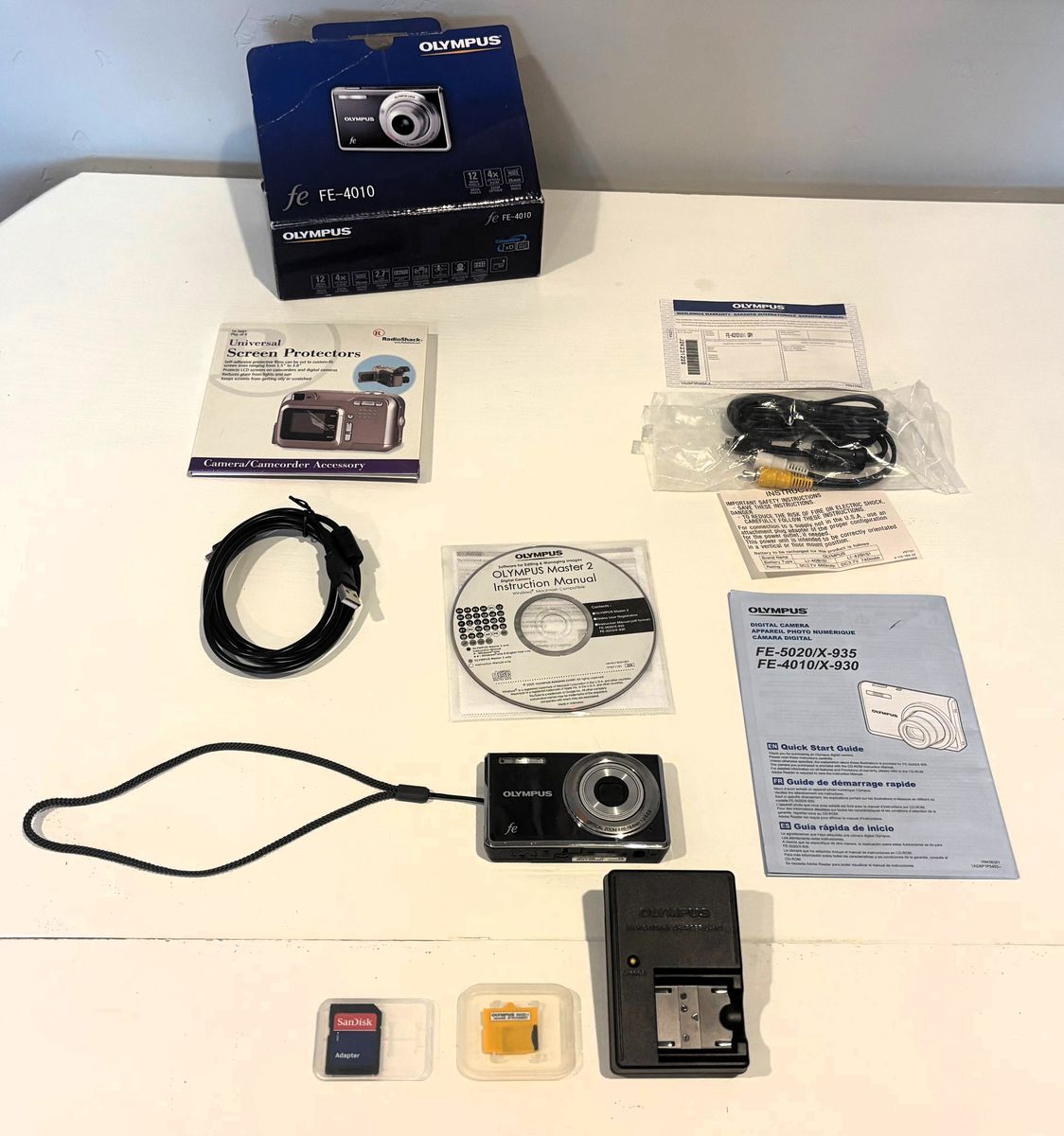 Olympus FE-4010 Digital Camera + all accessories 12-Megapixel Sensor + 4x Zoom 