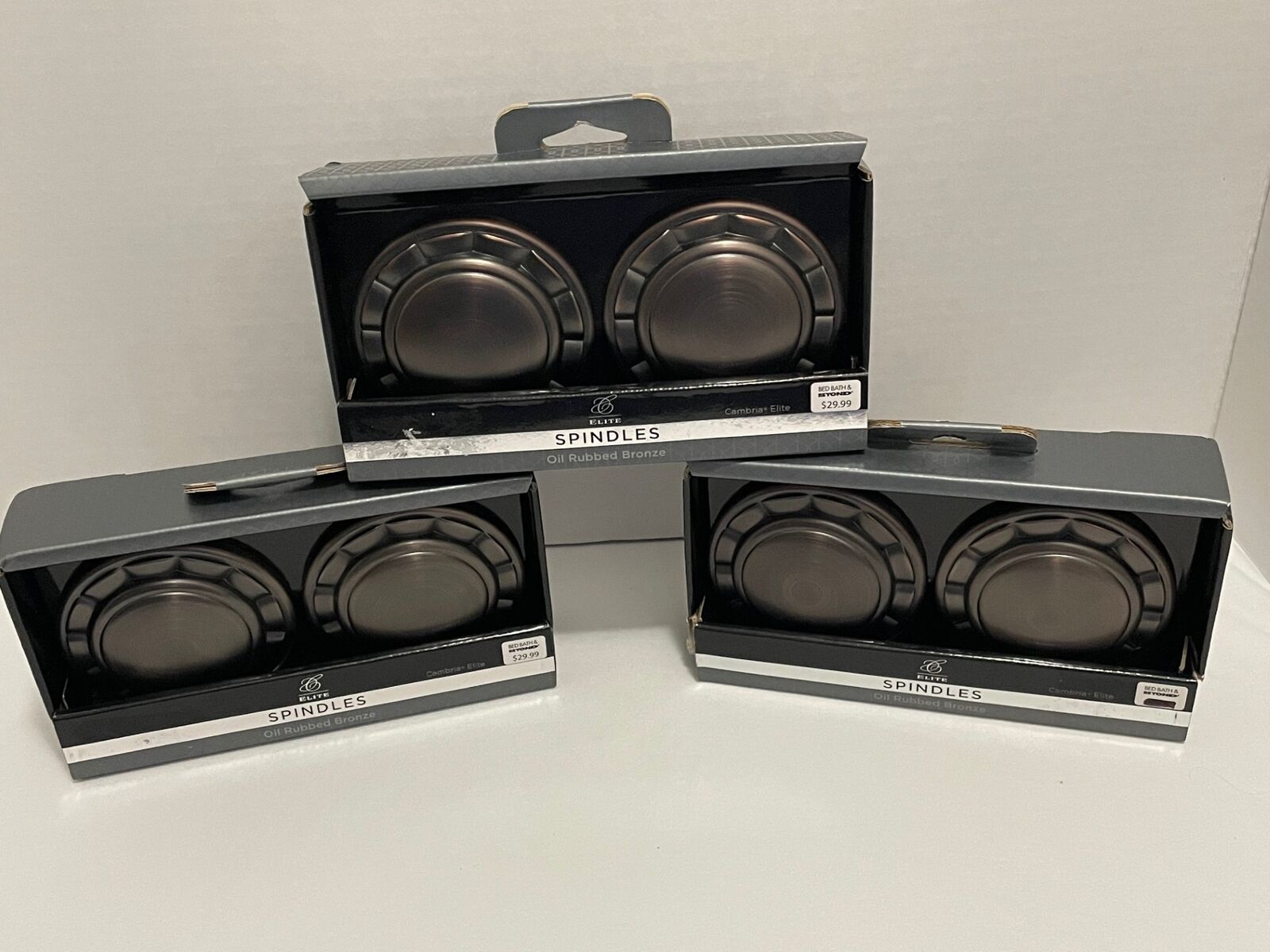 Complete Drapery Curtain Spindle/Holdbacks in Oil Rubbed Bronze (PRICE IS FOR EACH SET) 3 Available